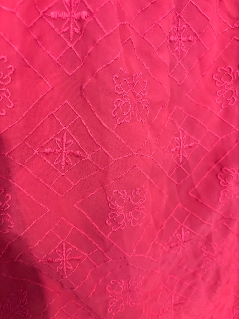 LC Lauren Conrad Coral Embroidered V-Neck Dress - Picture 2 of 6